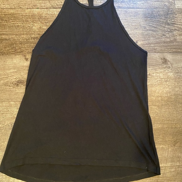 Lululemon high neck BLACK tank cotton material. Brand new without tags - Picture 5 of 5